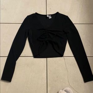 Black crop top